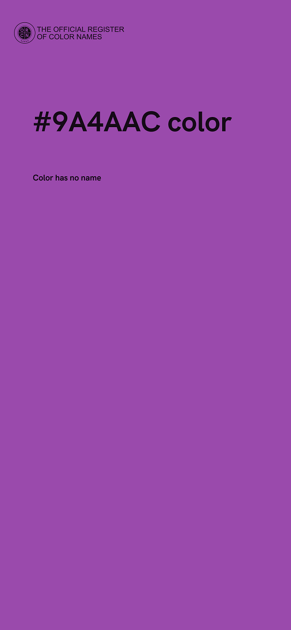 #9A4AAC color image