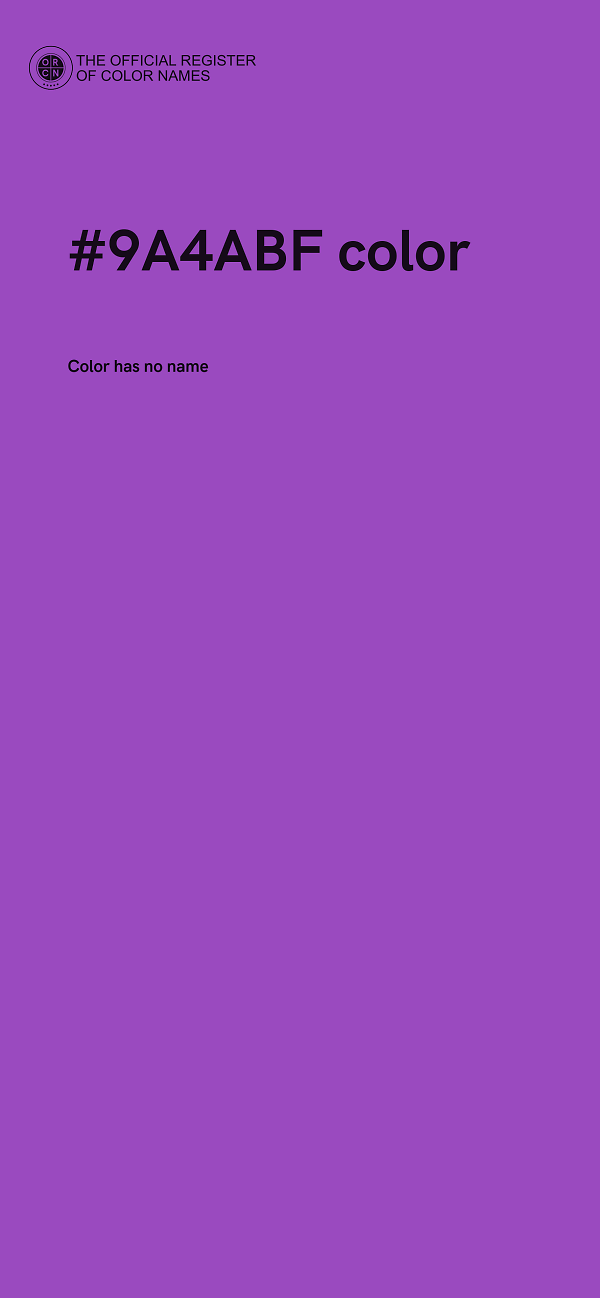 #9A4ABF color image