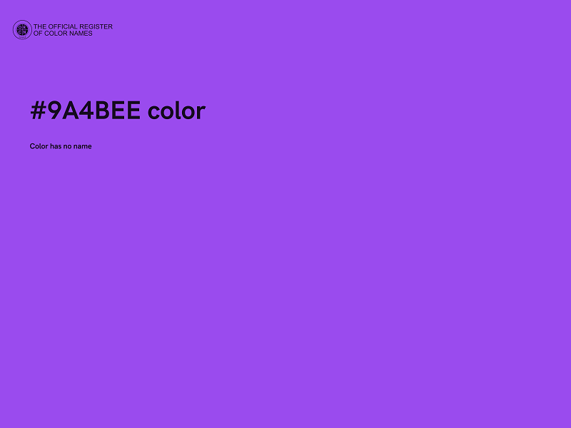 #9A4BEE color image