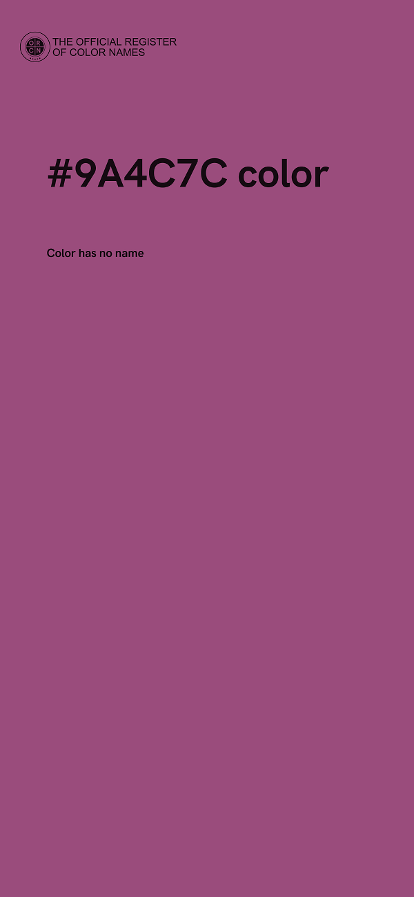 #9A4C7C color image