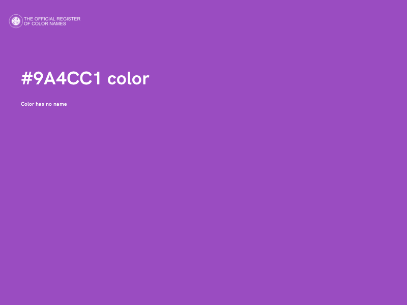 #9A4CC1 color image