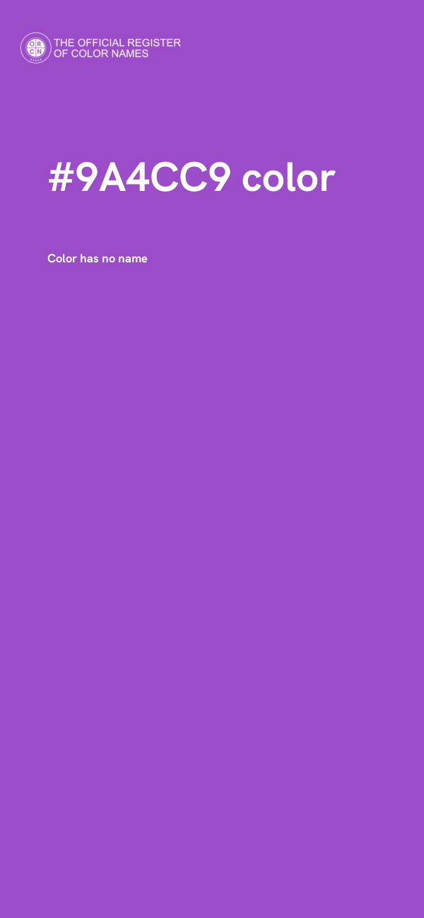 #9A4CC9 color image