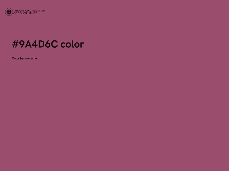 #9A4D6C color image