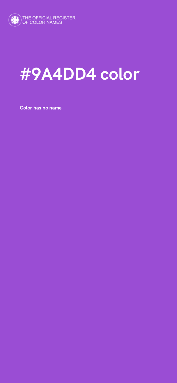 #9A4DD4 color image