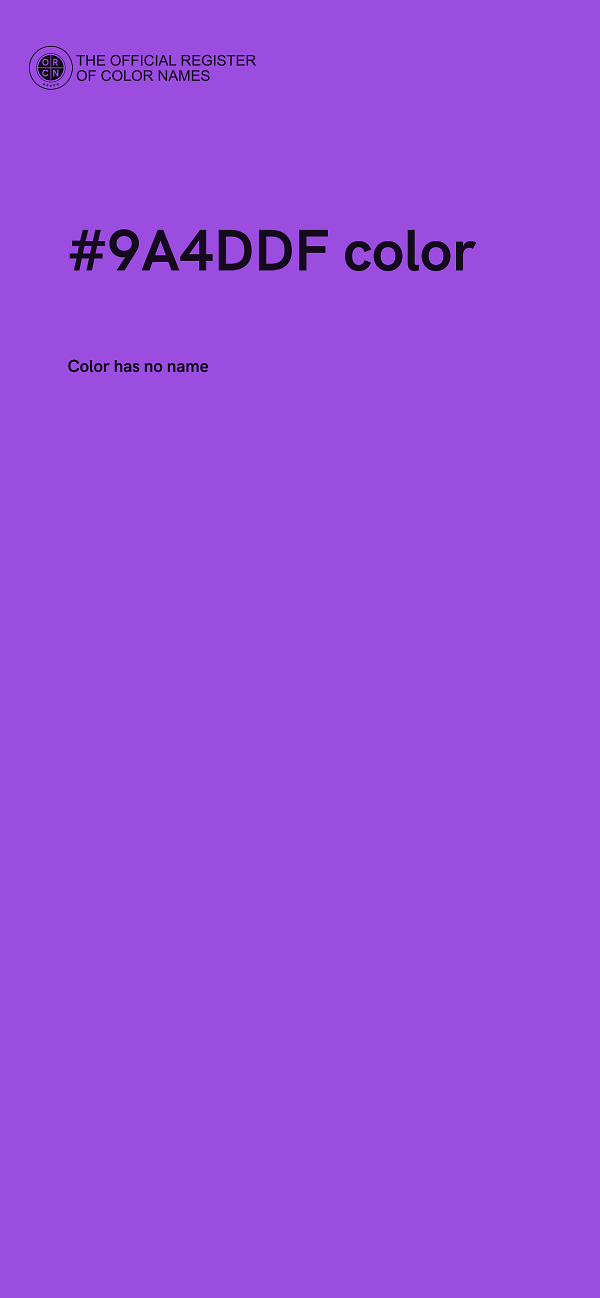 #9A4DDF color image