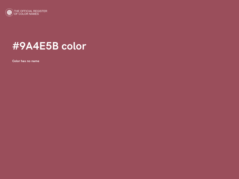 #9A4E5B color image