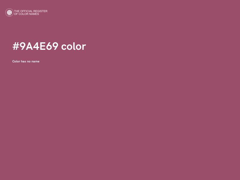 #9A4E69 color image