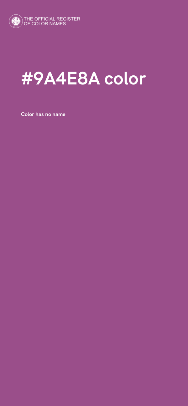 #9A4E8A color image