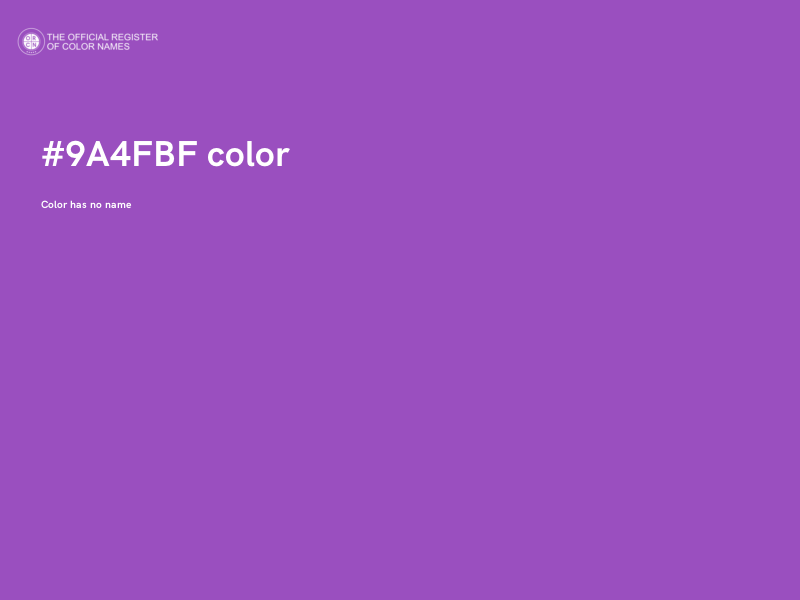 #9A4FBF color image