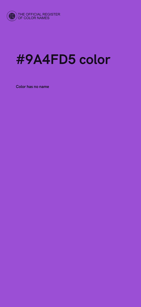 #9A4FD5 color image