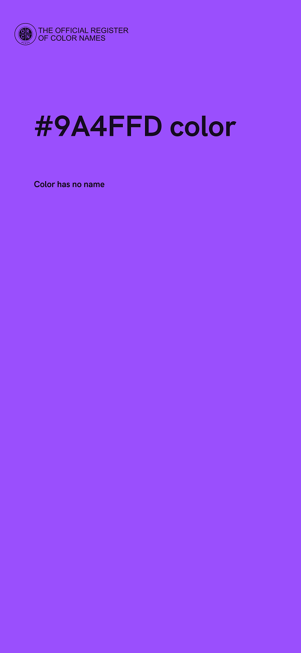 #9A4FFD color image