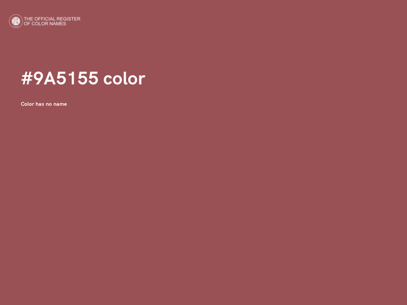 #9A5155 color image