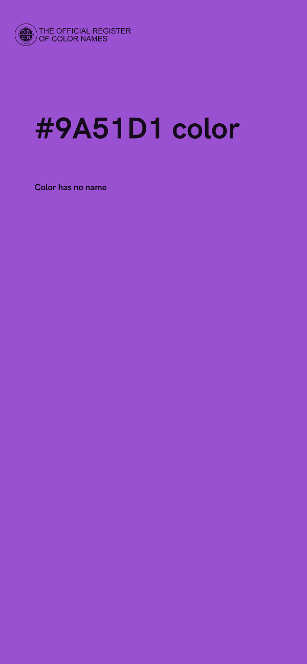 #9A51D1 color image