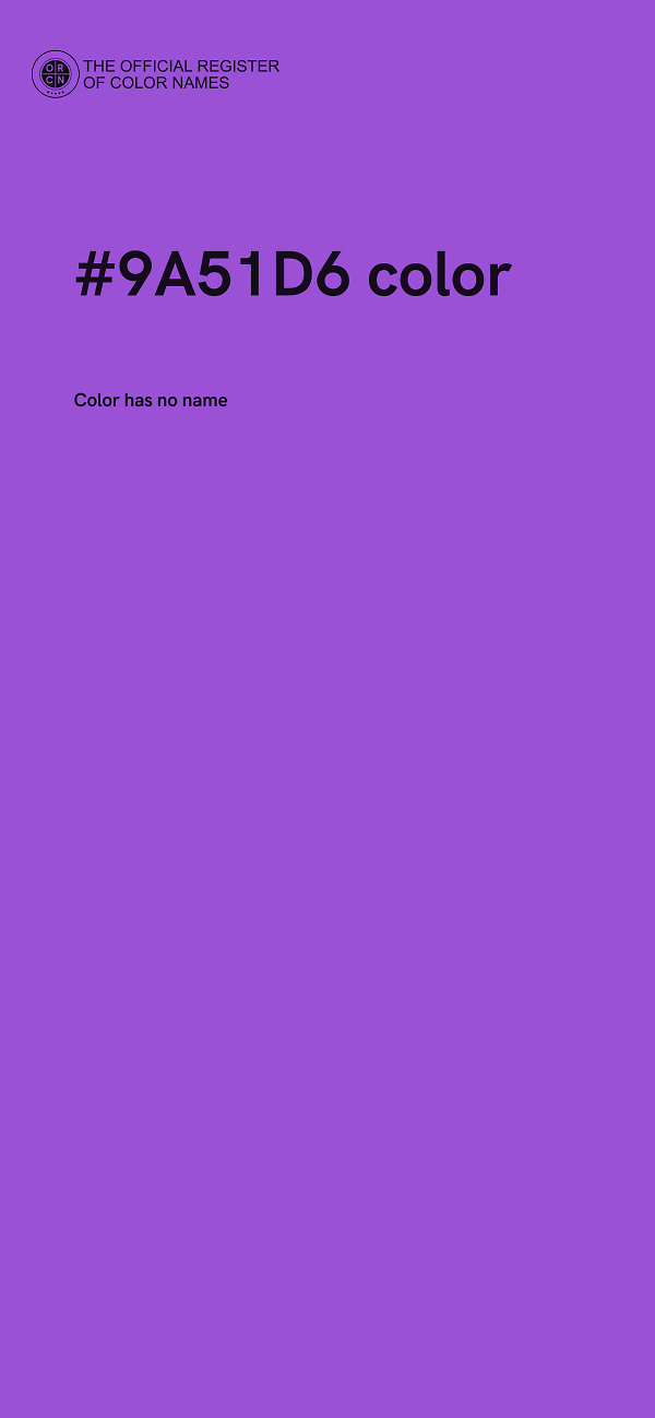 #9A51D6 color image