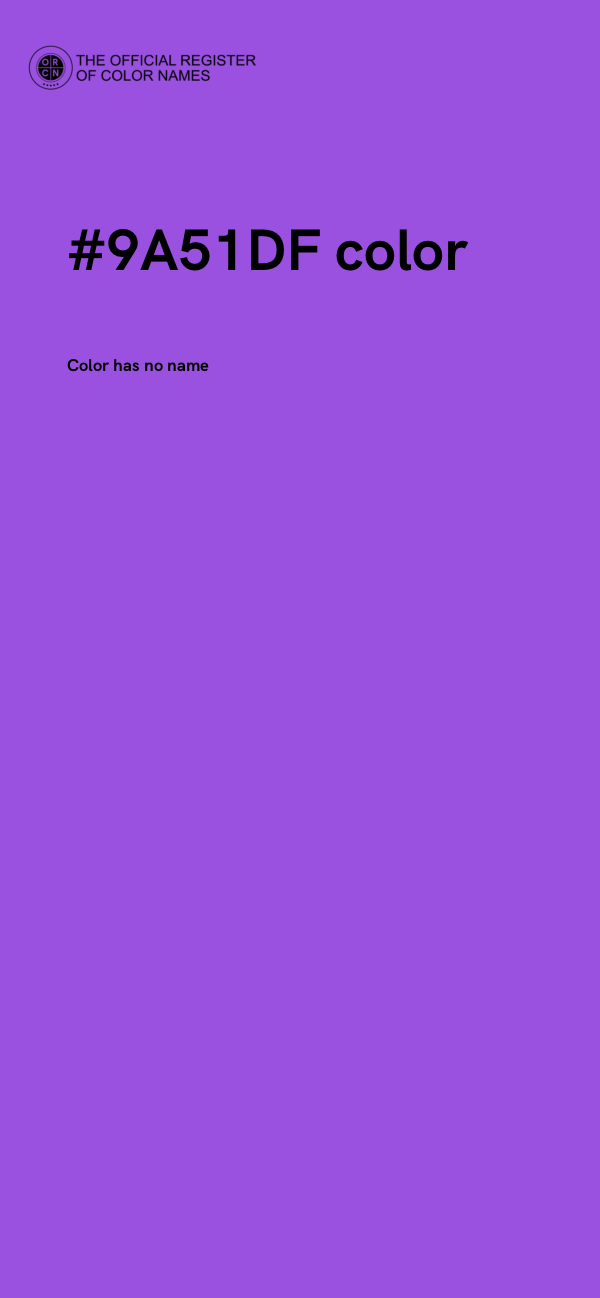 #9A51DF color image