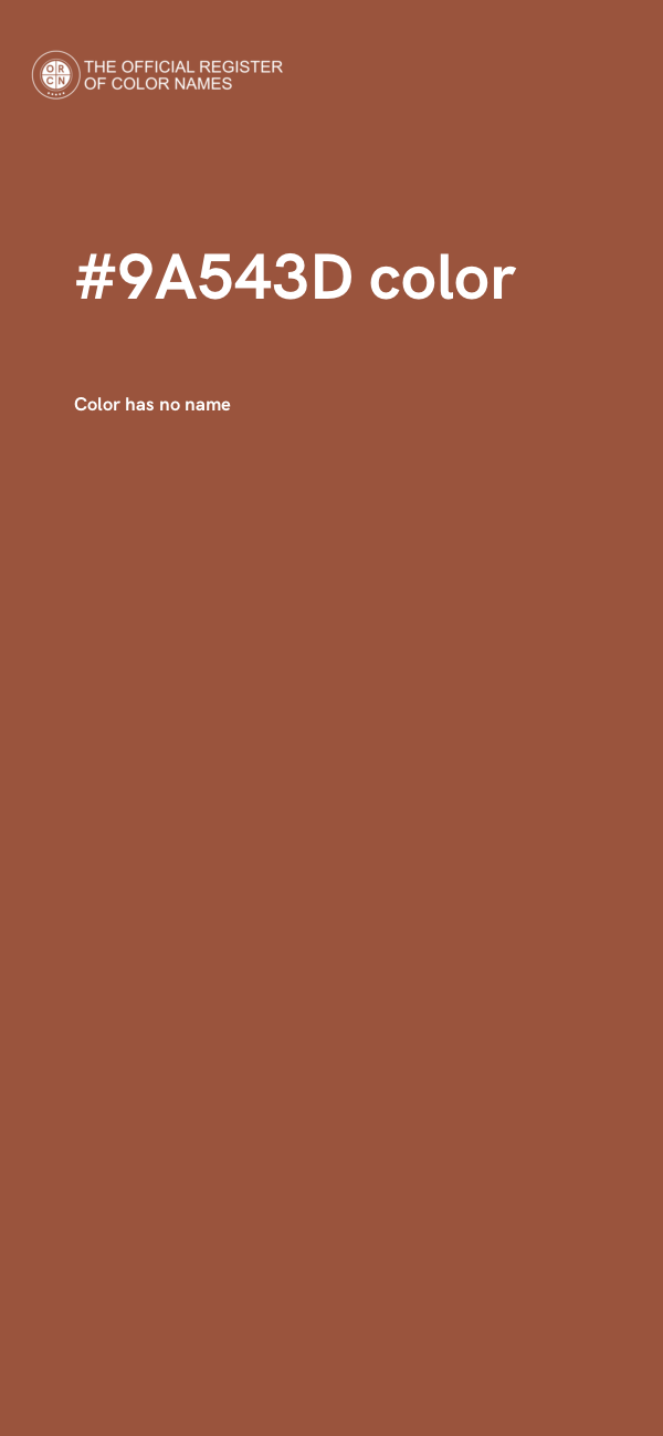 #9A543D color image