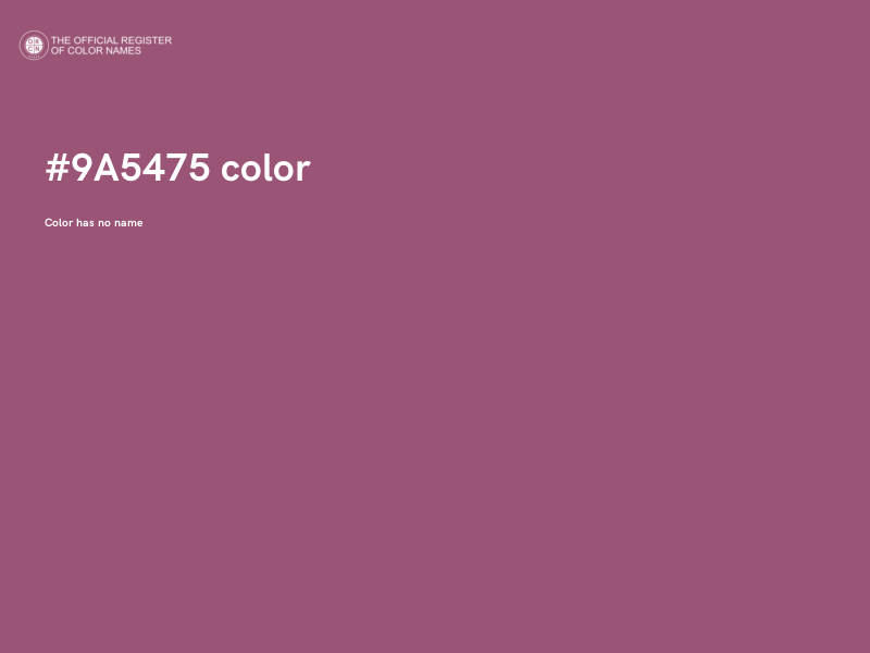 #9A5475 color image