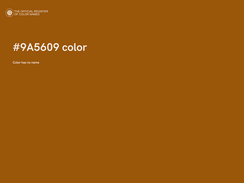 #9A5609 color image