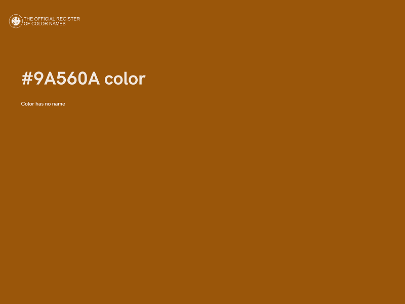 #9A560A color image