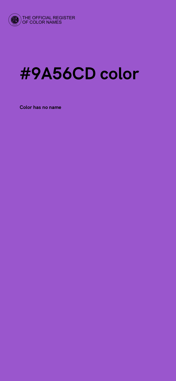 #9A56CD color image