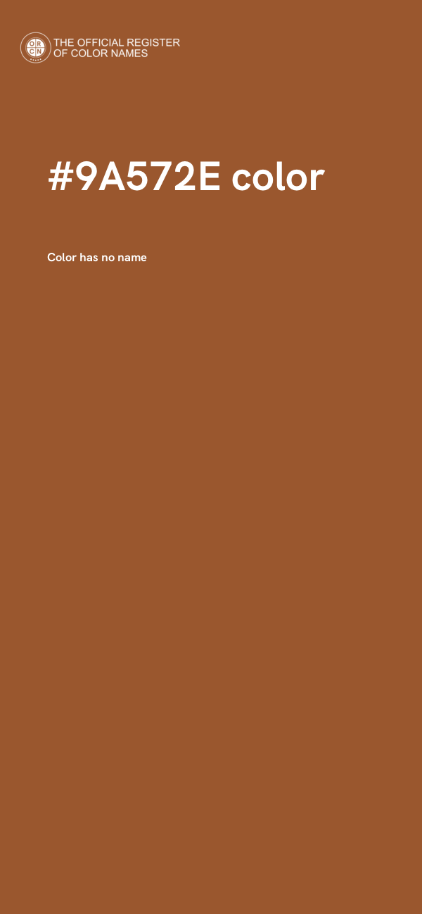 #9A572E color image