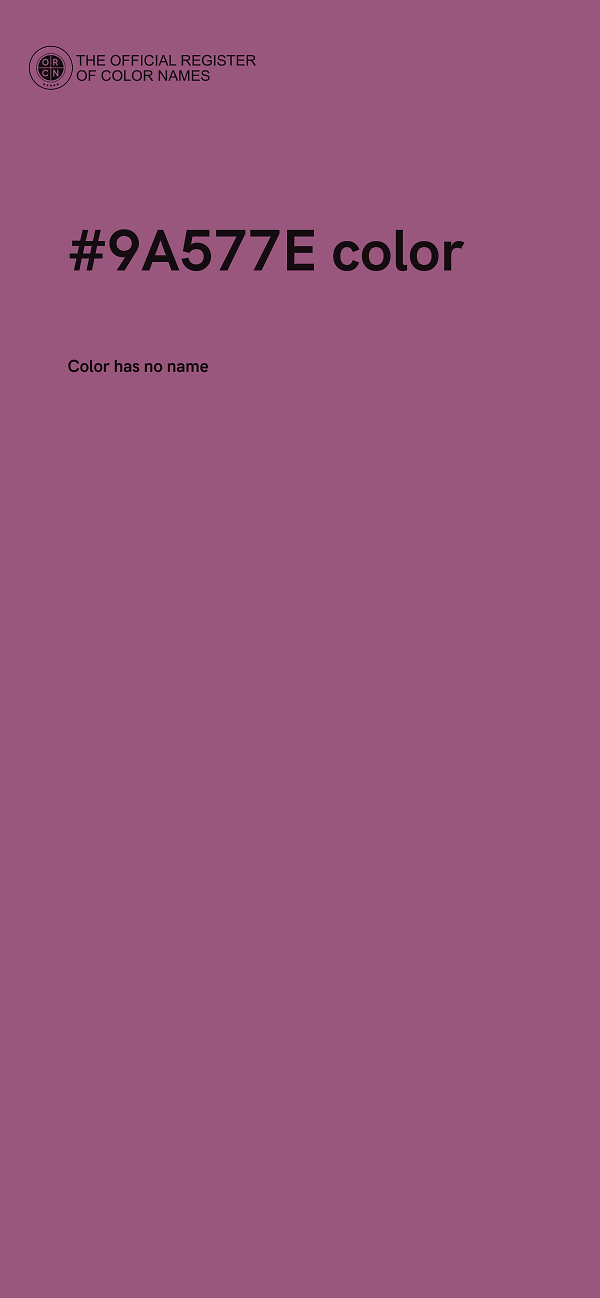#9A577E color image