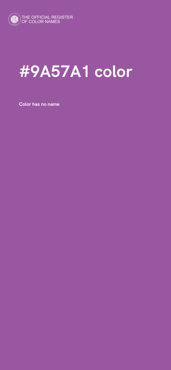 #9A57A1 color image