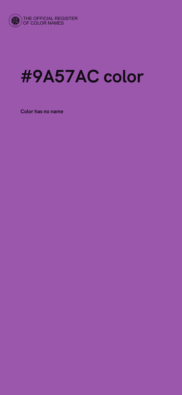 #9A57AC color image