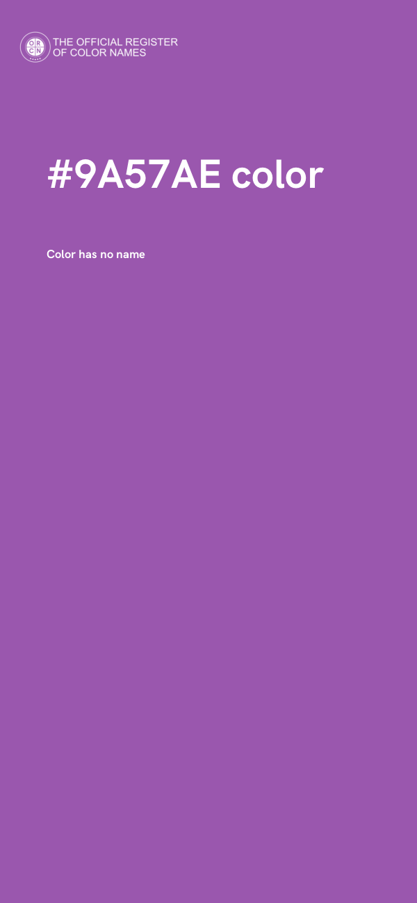 #9A57AE color image