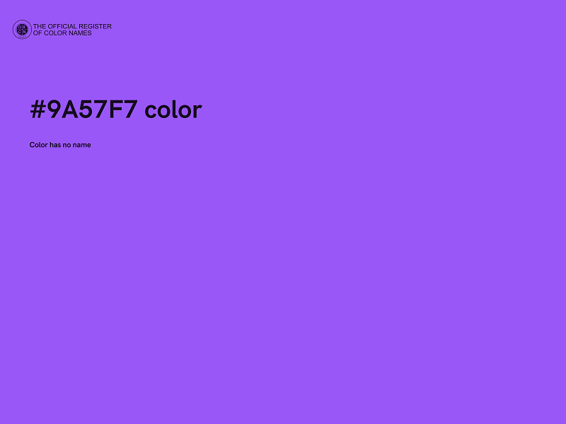 #9A57F7 color image