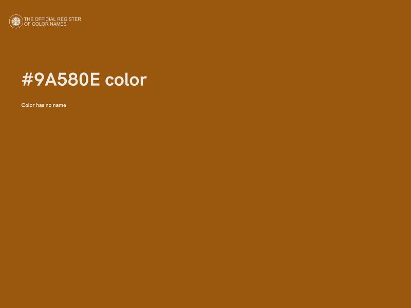 #9A580E color image