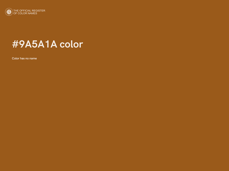 #9A5A1A color image