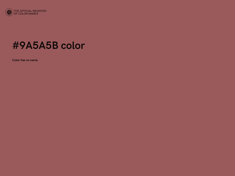 #9A5A5B color image