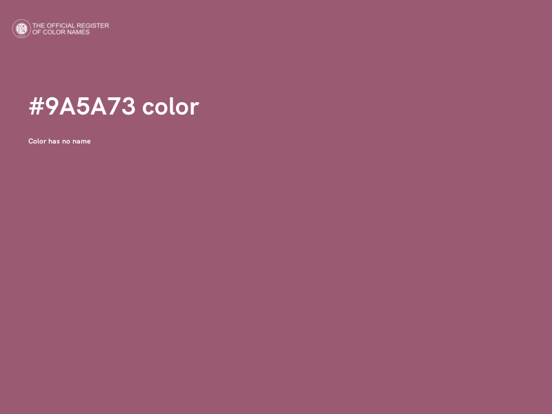 #9A5A73 color image