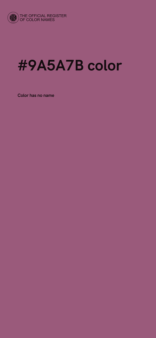 #9A5A7B color image