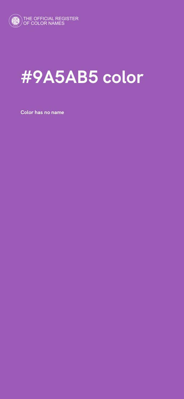 #9A5AB5 color image