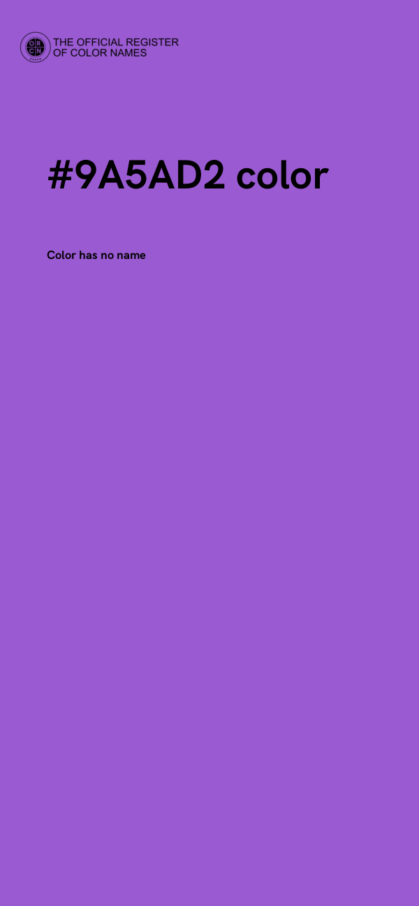 #9A5AD2 color image