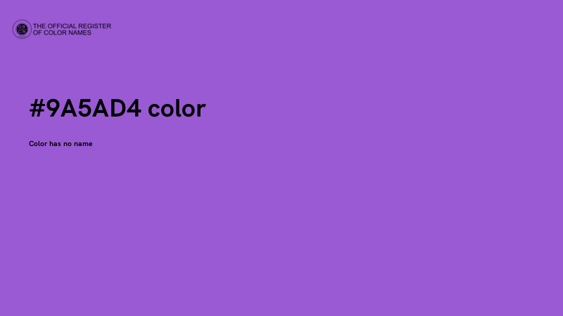 #9A5AD4 color image