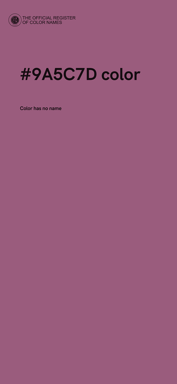 #9A5C7D color image