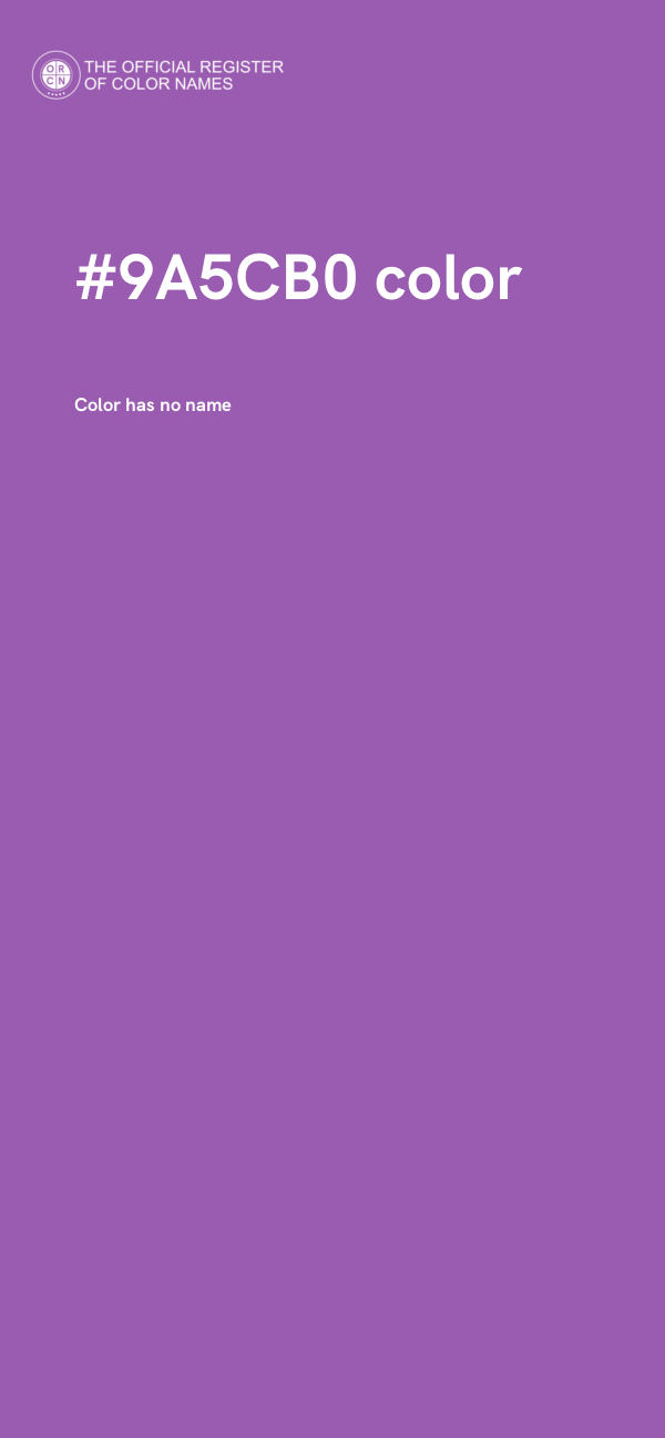 #9A5CB0 color image