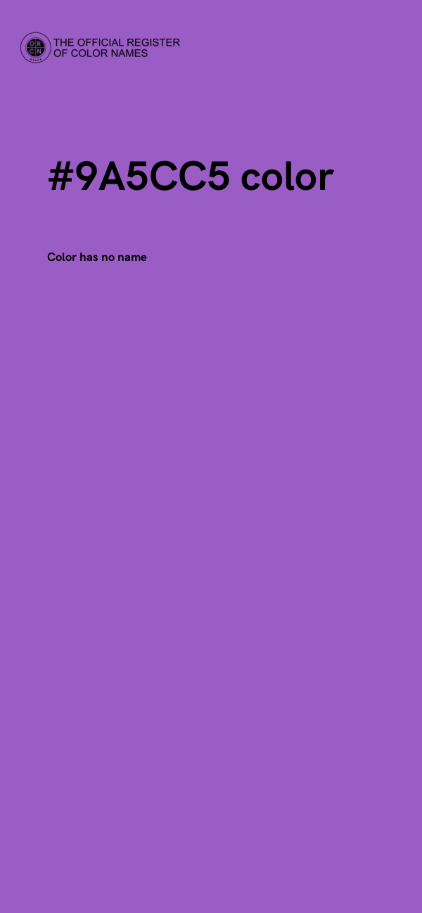 #9A5CC5 color image