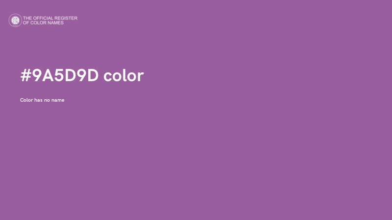 #9A5D9D color image