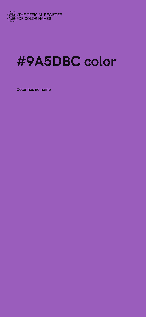 #9A5DBC color image
