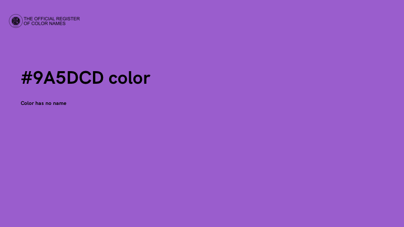 #9A5DCD color image