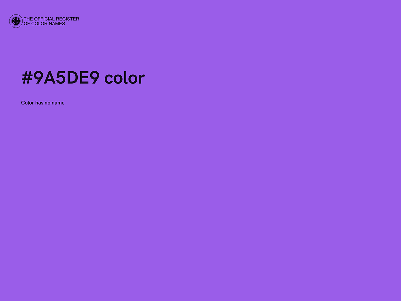 #9A5DE9 color image