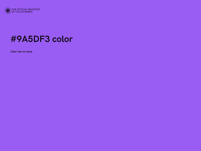 #9A5DF3 color image