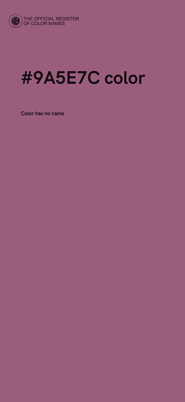 #9A5E7C color image