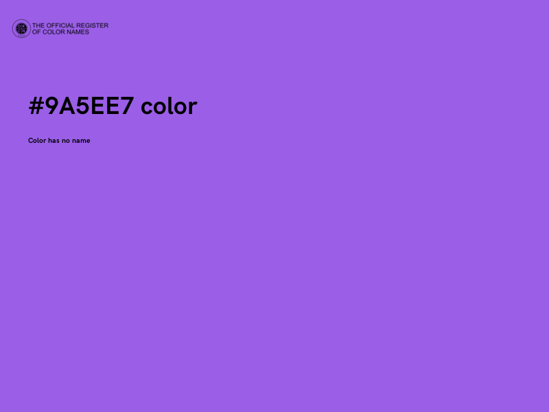 #9A5EE7 color image