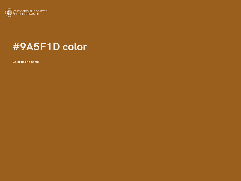 #9A5F1D color image