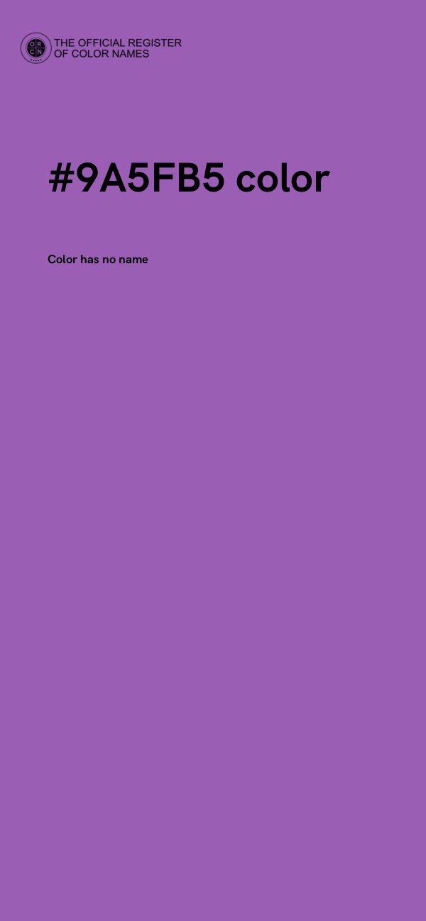 #9A5FB5 color image
